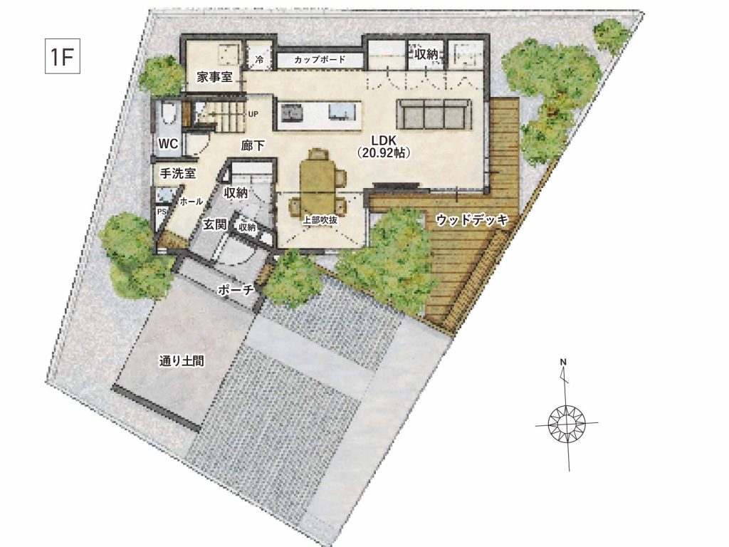 本郷モデル間取り図1F